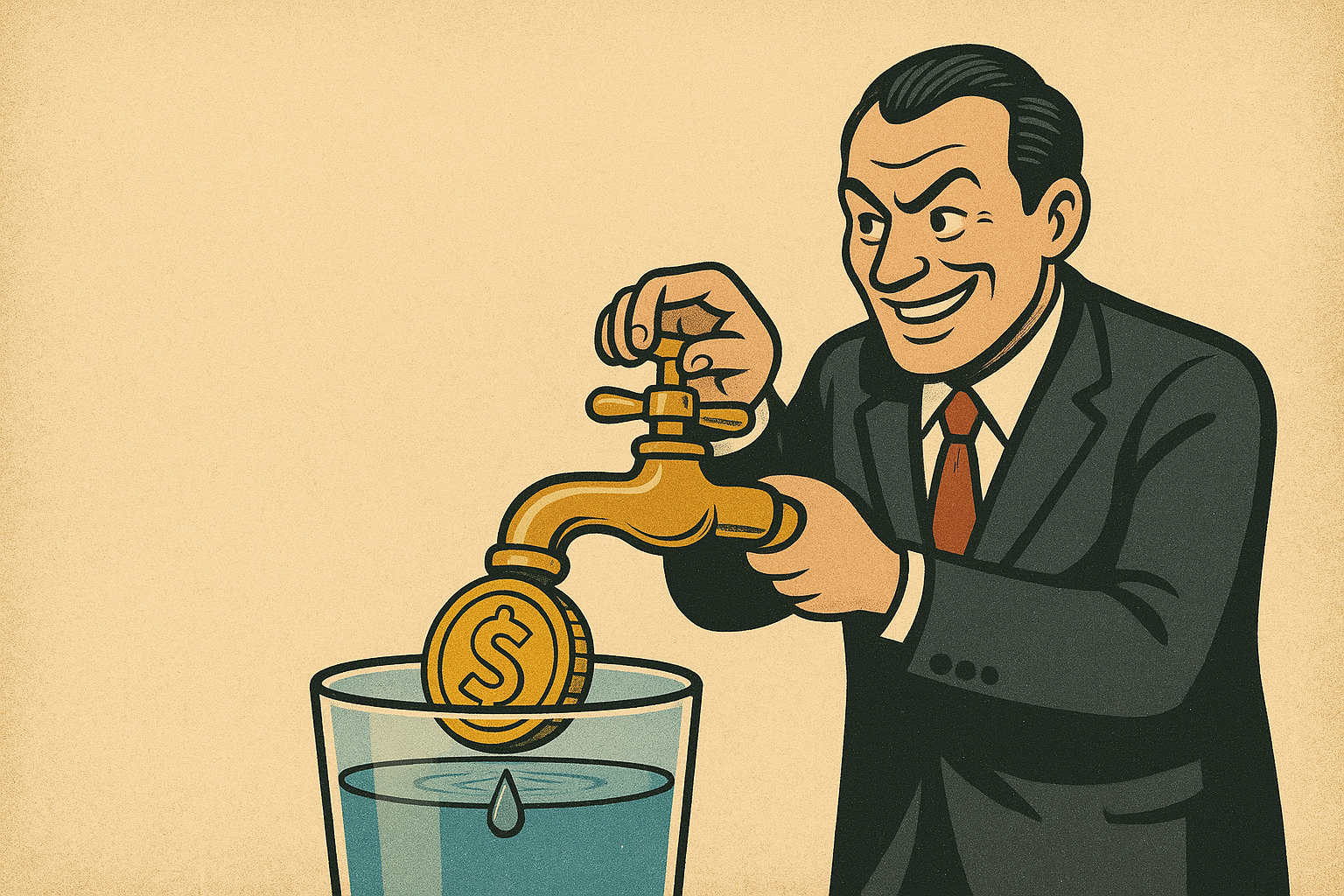 When the Elites Sell You Your Own Tap Water